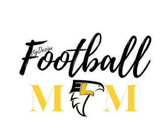 Football Mom Svg, Football Mom PNG, Football Mom Download, Football Mom Design, Football Mom Personalisierbar mit Schullogo