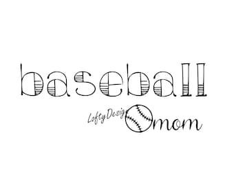 Baseball Mama digital download - svg, png