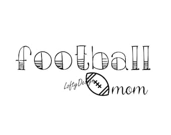 Football Mom, Football Mom SVG, Football Mom PNG, Digitaler Download, Transparenter Hintergrund