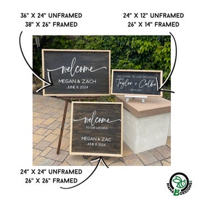 Personalized Wood Wedding Welcome Sign: Custom Guest Book Alternative ...