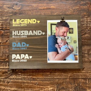 Legend, Husband, Dad, Papa - Custom Painted Wood Sign. Christmas, Father's Day and Birthday gifts. Heroine, Wife, Mom, Grammy.