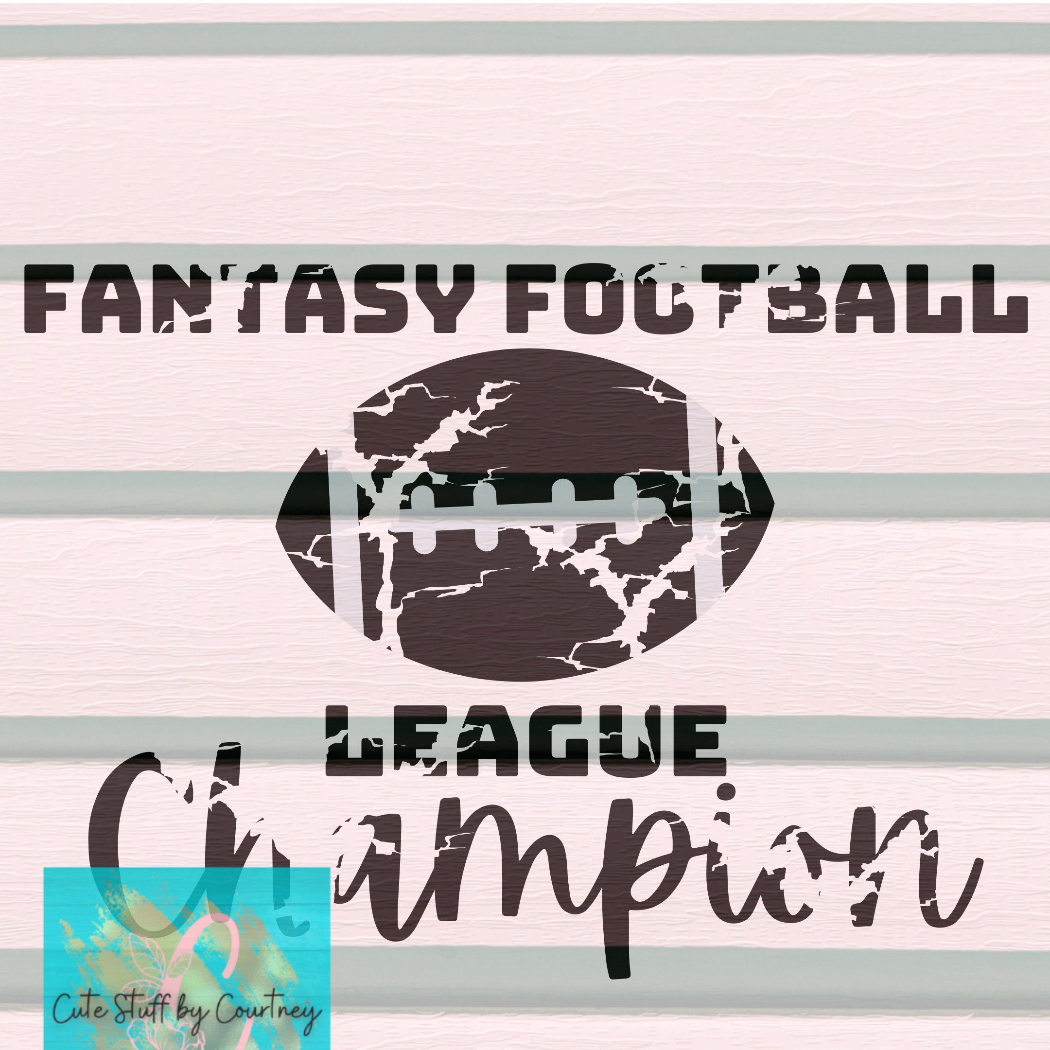 Fantasy Football League Champion SVG Etsy