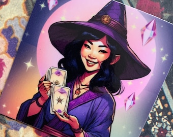 Asian Witch Girl | Spirituality Sticker