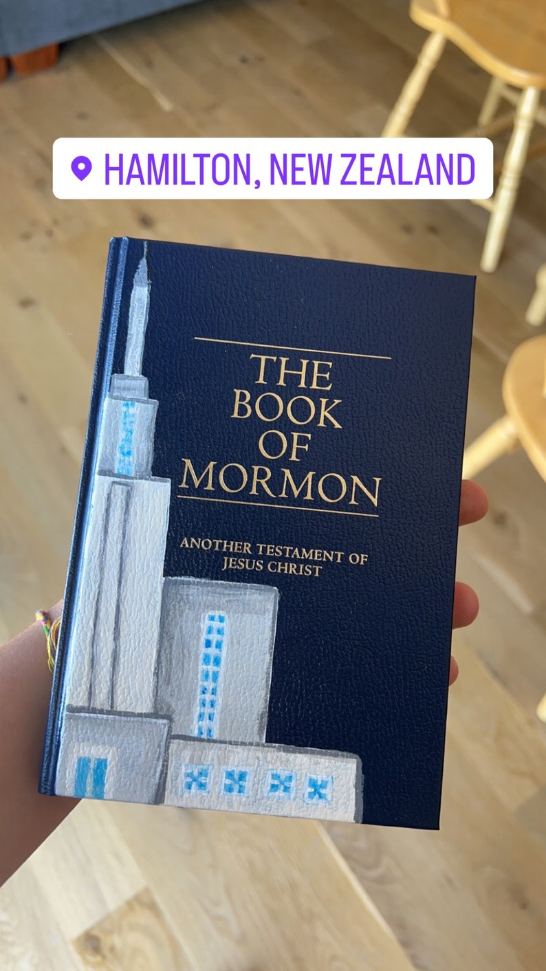 Custom Hand Painted Book of Mormon Etsy