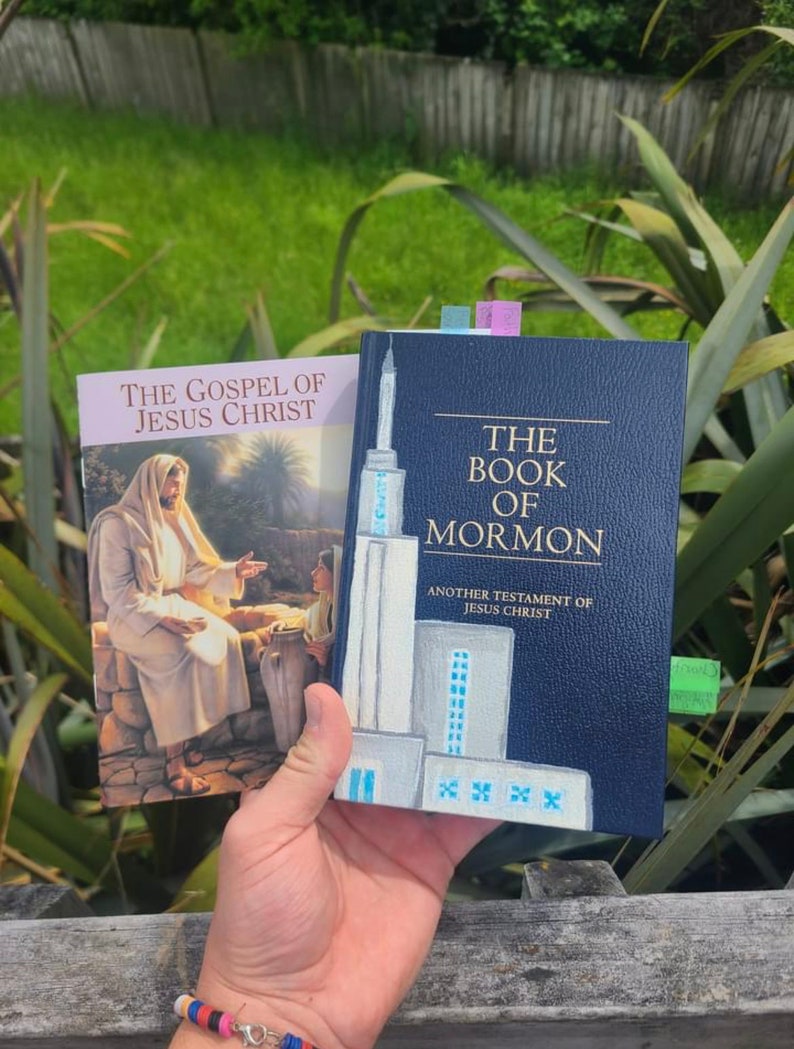Custom Hand Painted Book of Mormon Etsy