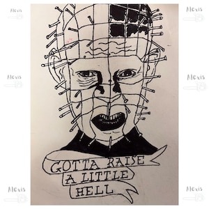 Hand-Drawn Hellraiser Pinhead SVG/PNG/JPEG