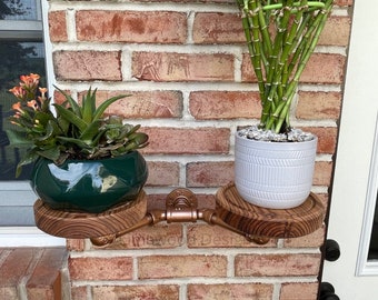 Floating Plant Shelf with Water Catch Drip Groove