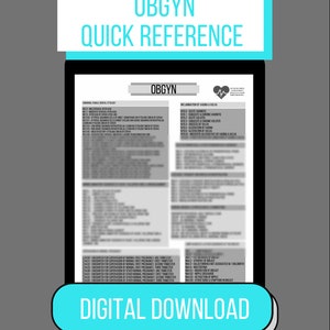 Medical Coding OBGYN ICD-10 Quick Reference - Etsy