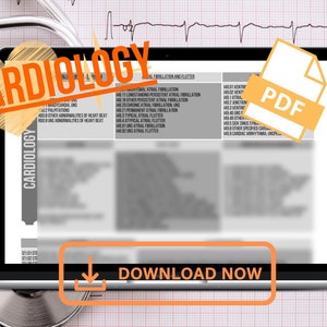Medical Coding Cardiology ICD-10 Quick Reference Cheat Sheet Codes List