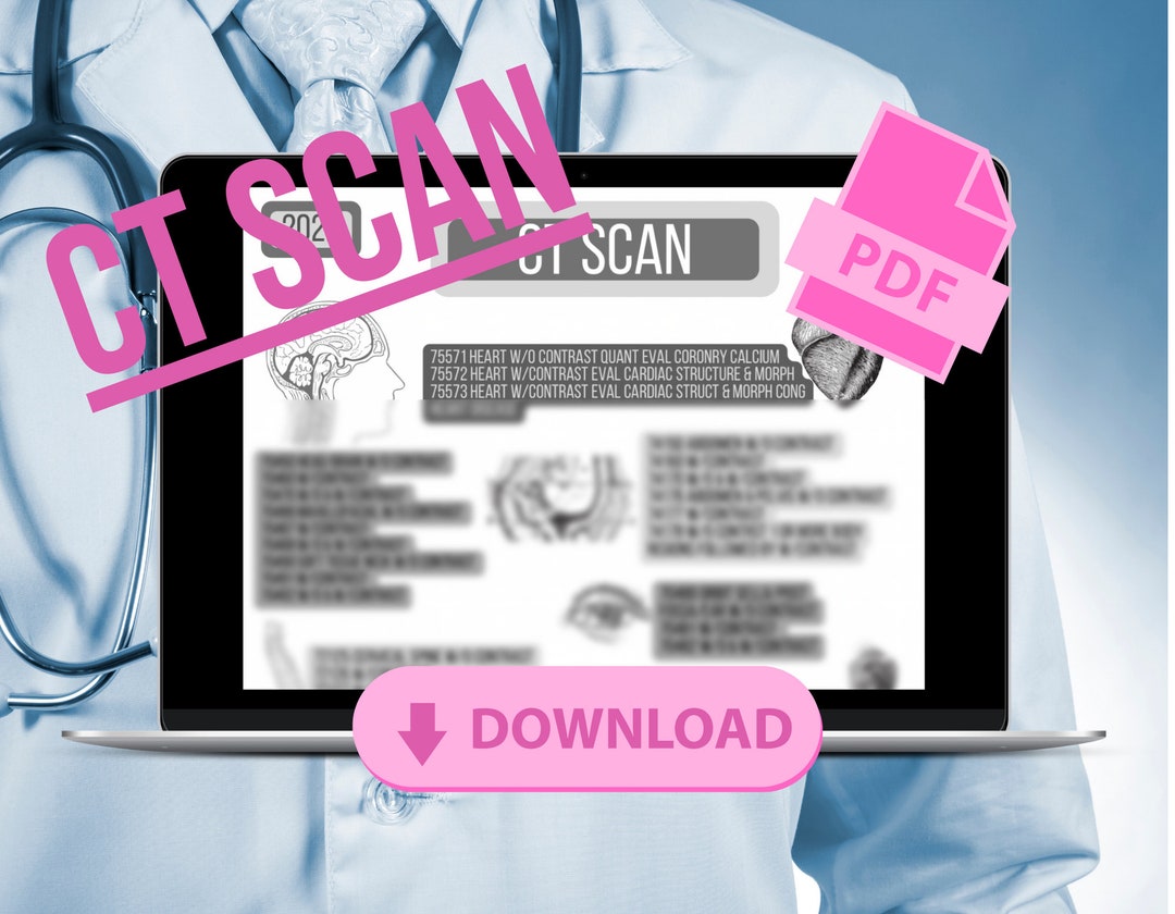 Medical Coding CT Scan CPT Quick Reference Etsy