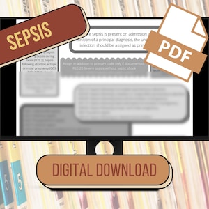 Medical Coding Sepsis ICD-10 Quick Reference Cheat Sheet Codes List
