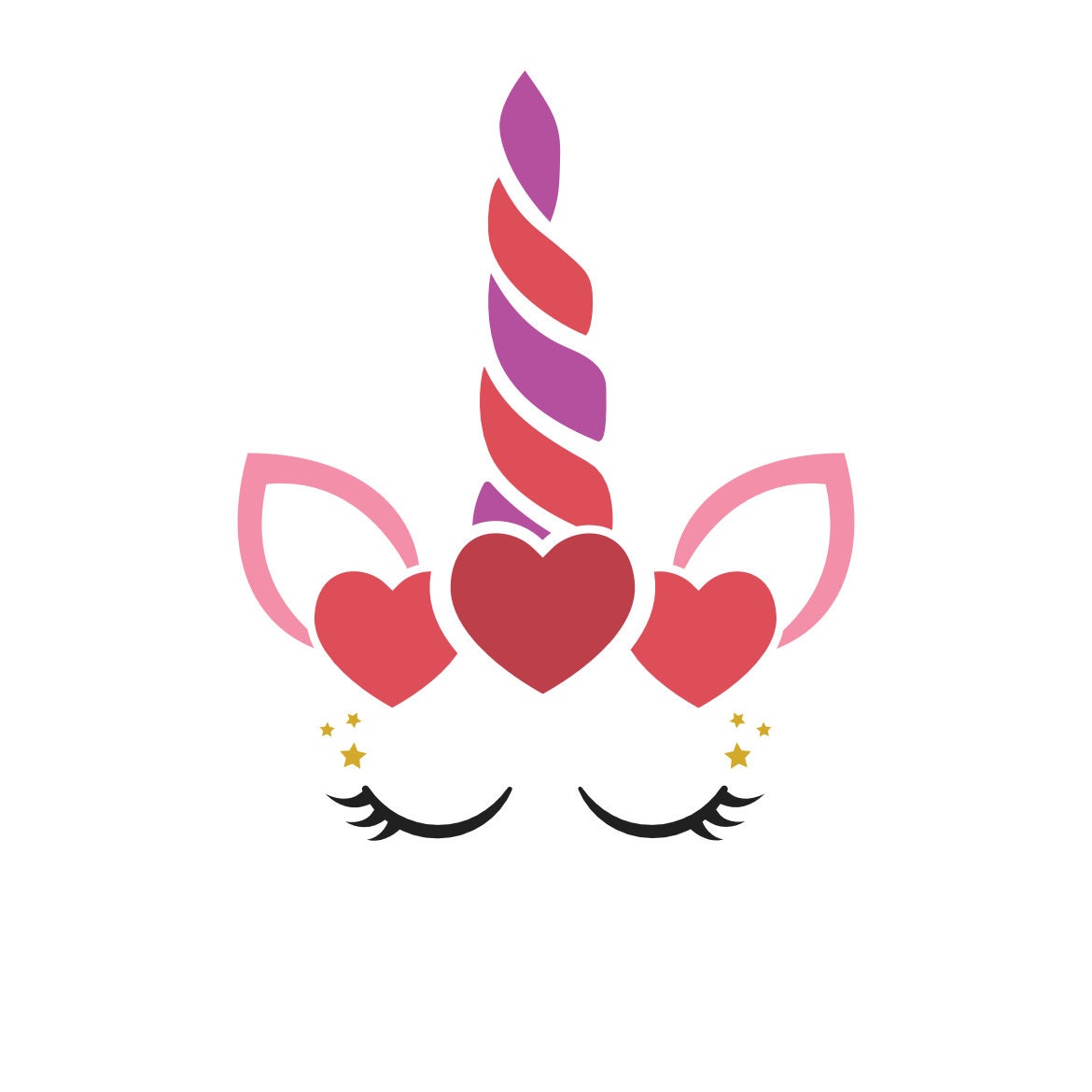 Valentine Unicorn Svg - Etsy