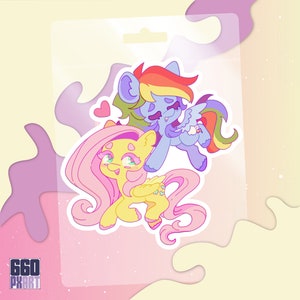 My Little Pony Sticker- Flutterdash/Rainbowshy