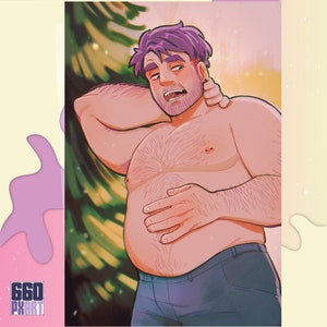Impresión tamaño postal de Shane en el bosque