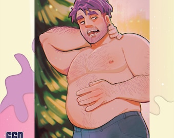 Shane in da forest-postcard size print