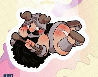senshi with his booty out sticker
