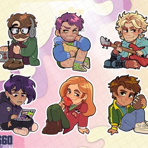 the bachelors- stardew valley stickers