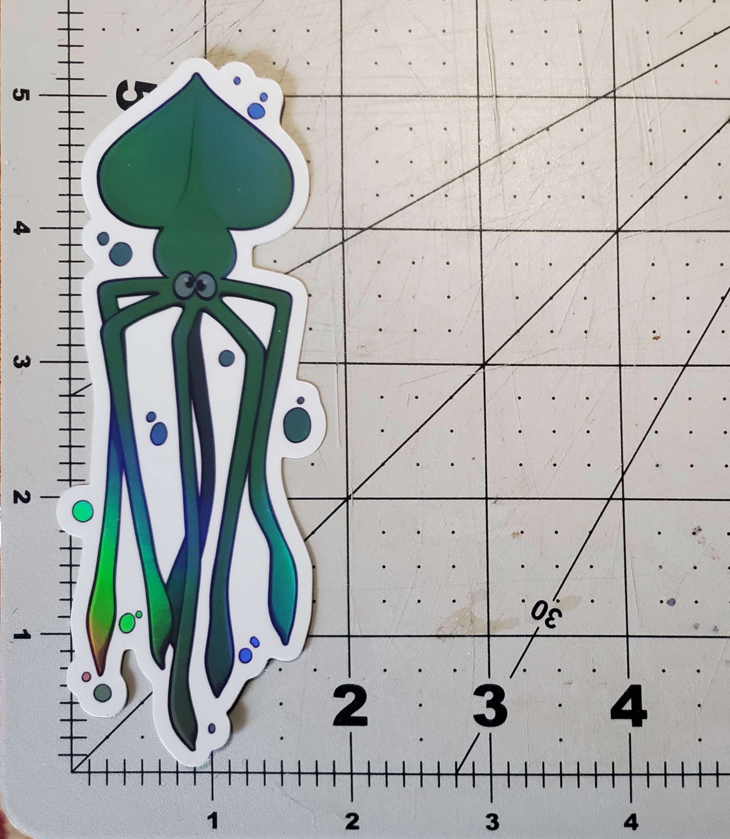 Elbow Squid- [holographic Sticker!] - Etsy