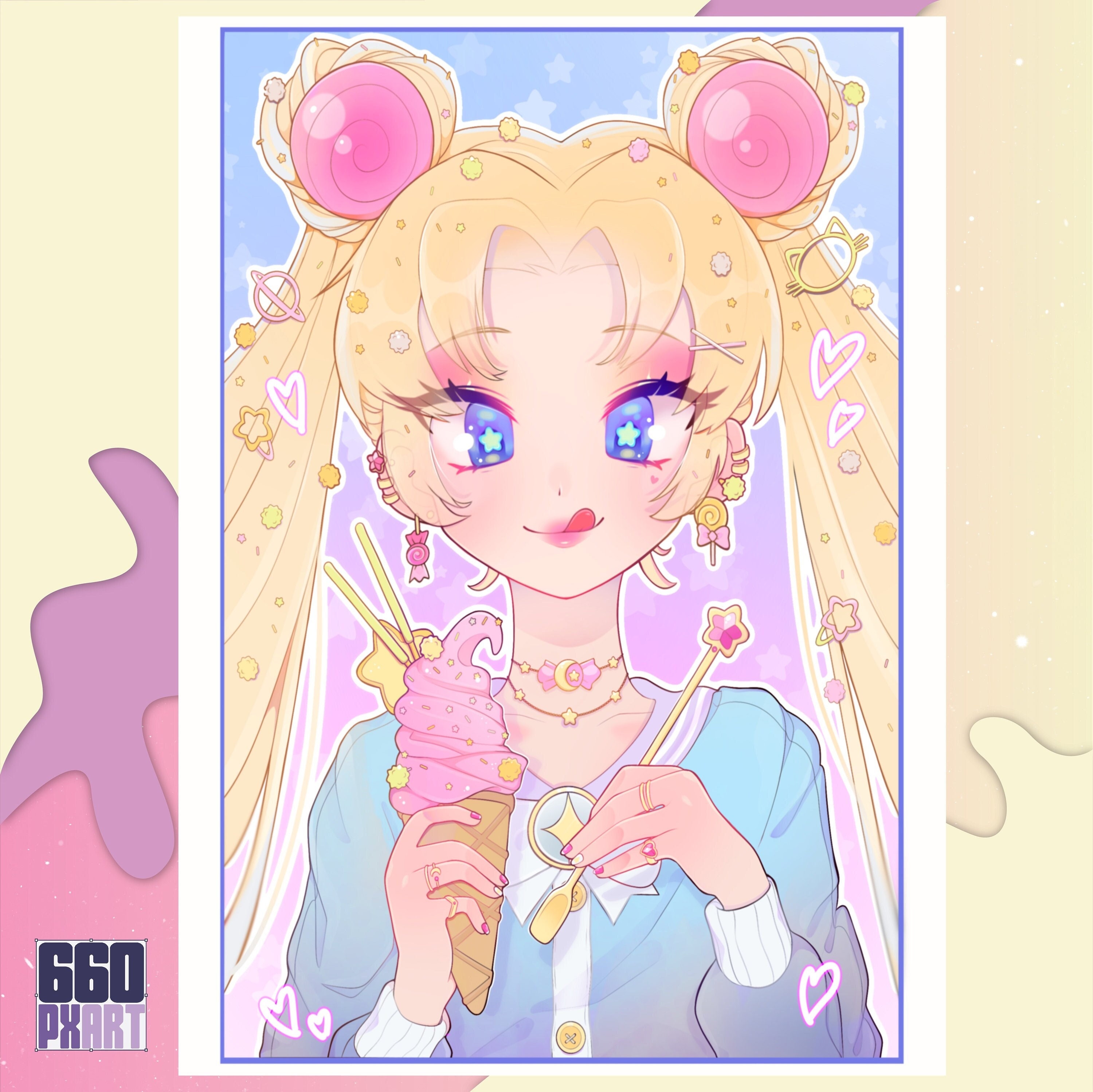 Sailor Moon Postcard Size Print - Etsy