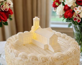 Carnegie Mellon Cake Topper | Light Up Hamerschlag Hall | CMU Graduation Grooms Cake Decor