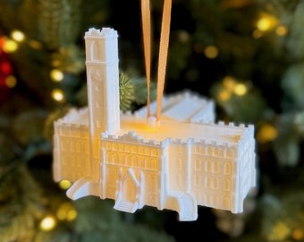 Vanderbilt University Kirkland Hall julgransprydnad, 3D-tryckt LED-ljus alumni examenspresent