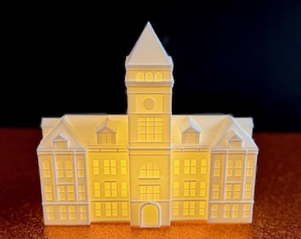 Clemson Tillman Hall LED Figurine – Graduation Gift, Alumni Keepsake, College Acceptance Gift, Dorm Decor, Office Display, Party Decor