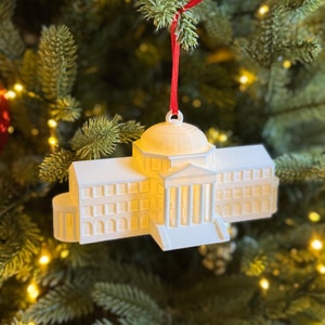 LED Lighted SMU Dallas Hall Ornament – Southern Methodist University Christmas Decor, Graduation Gift for Alumni, SMU Mustangs College Merch