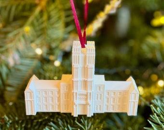 Virginia Tech Ornament, Burruss Hall Virginia Tech Hokies Ornament, College Merch, Virginia Tech Decor, Christmas Decor, Holiday Decor, Art