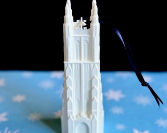 Adorno de la Capilla Duke: Adorno de recuerdo universitario impreso en 3D