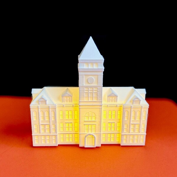 Clemson Tillman Hall Light, Clemson Graduation Gifts for Clemson Student Home Decor, Clemson Merch, Clemson Tigers Art Print Office Decor