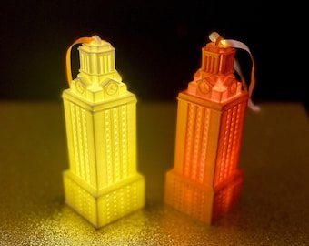 University of Texas Ornament with LED Light featuring the UT Tower: Longhorn Alumni Gift