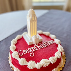 Stanford Cake Topper Light featuring Hoover Tower: LED Lighted Graduation Party Decoration