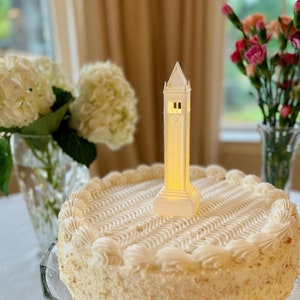 UC Berkeley Party Decor, Lighted Berkeley Campanile Cake Topper for Berkeley Graduation Party, Berkeley Merch, Party Supplies, Centerpiece