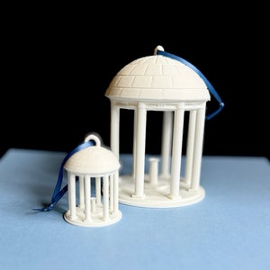 The large and small Old Well ornaments, shown side by side.