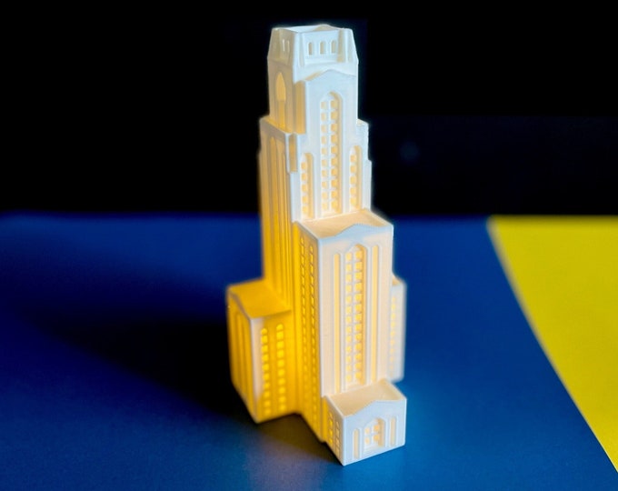 Pittsburgh - Cathedral Of Learning And Forbes Field. Matted Art