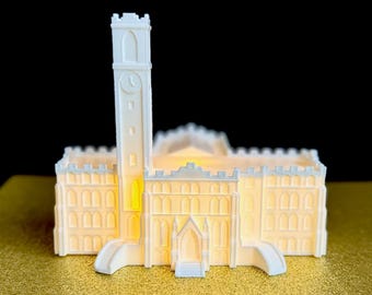 Vanderbilt Kirkland Hall 3D Printed LED Light, Alumni Desk Decor and Graduation Gift