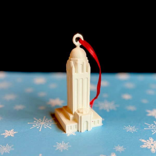 Stanford Ornament Hoover Tower, College Merch Stanford University Christmas Ornament, Palo Alto Stocking Stuffer, Vintage Stanford Cardinal