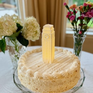 University of Michigan Cake Topper Light Featuring Burton Tower – Graduation, Wedding & Party Decor, College Keepsake