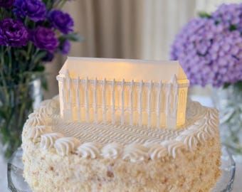 University of Washington Cake Topper - Suzzallo Library LED Light, UW Party Decoration, Huskies Grad