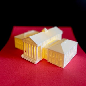 Ole Miss Lighted Figurine of the Lyceum: 3D-Printed College Keepsake