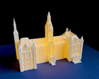 Georgetown University Gift | Lighted Healy Hall Figurine, Alumni Desk Decor, Graduation Present