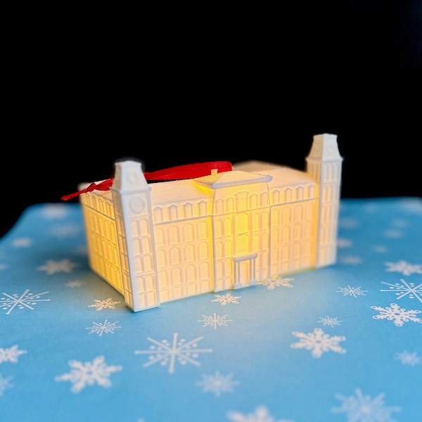 University of Arkansas Ornament, Lighted Arkansas Razorbacks Christmas Ornament Arkansas Old Main University of Arkansas Graduation Gift