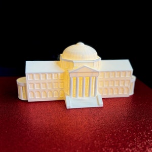 LED Lighted SMU Dallas Hall Figurine – Graduation Gift, Alumni Keepsake, Dorm Decor, Home Decor, Cake Topper, Party Decoration