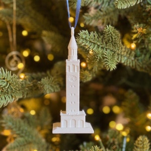UNC Christmas Ornament of the Bell Tower: 3D-Printed Tar Heels Holiday Keepsake