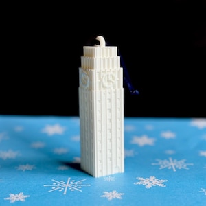 University of Michigan Ornament featuring Burton Tower: 3D Printed Alumni Gift