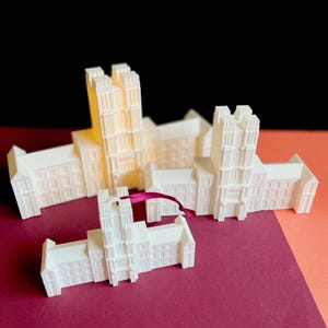 Virginia Tech Figurines featuring Burruss Hall: LED Light, Ornament, or Graduation Keepsakes