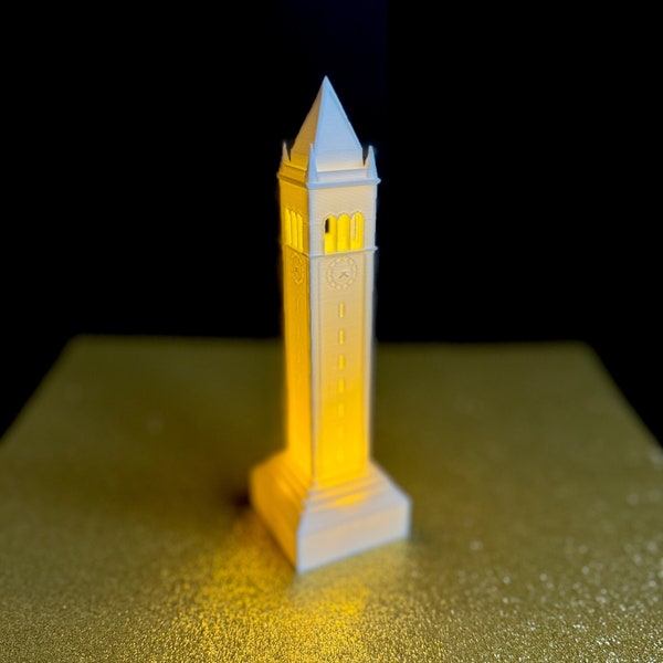 UC Berkeley Campanile Tower Light, Cal Berkeley Graduation Gift for Student, College Merch Cal Bears University of California Berkeley Art