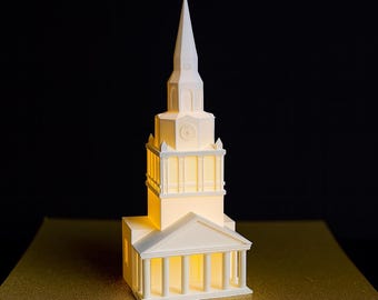 Lighted Wait Chapel Figurine | Wake Forest University Alumni Gift, WFU Graduation Desk Accessory