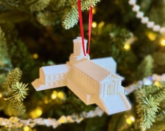 Carnegie Mellon Ornament | Hamerschlag Hall 3D Printed | CMU Alumni Gift Christmas Decor