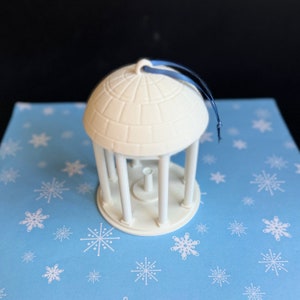 Detailed view of the UNC campus ornament, designed in honor of the Old Well.